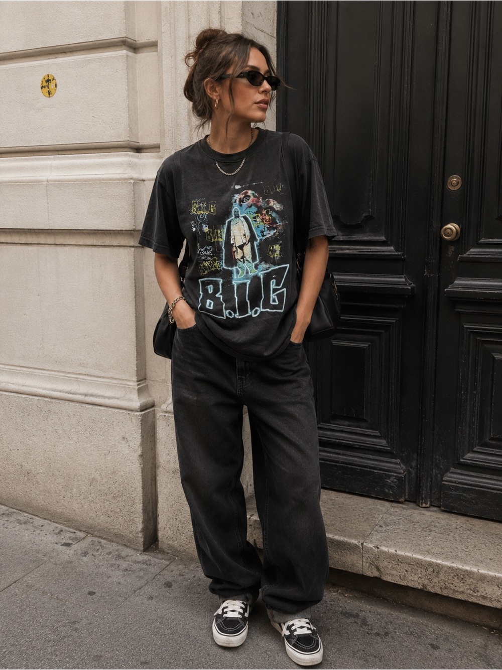 The notorious B.I.G Black Big Graphic Tee unisex size medium